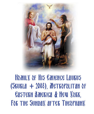 Homily of His Emience Laurus (Skurla + 2008), Metropolitan of Eastern America & New York, For the Sunday after Theophany